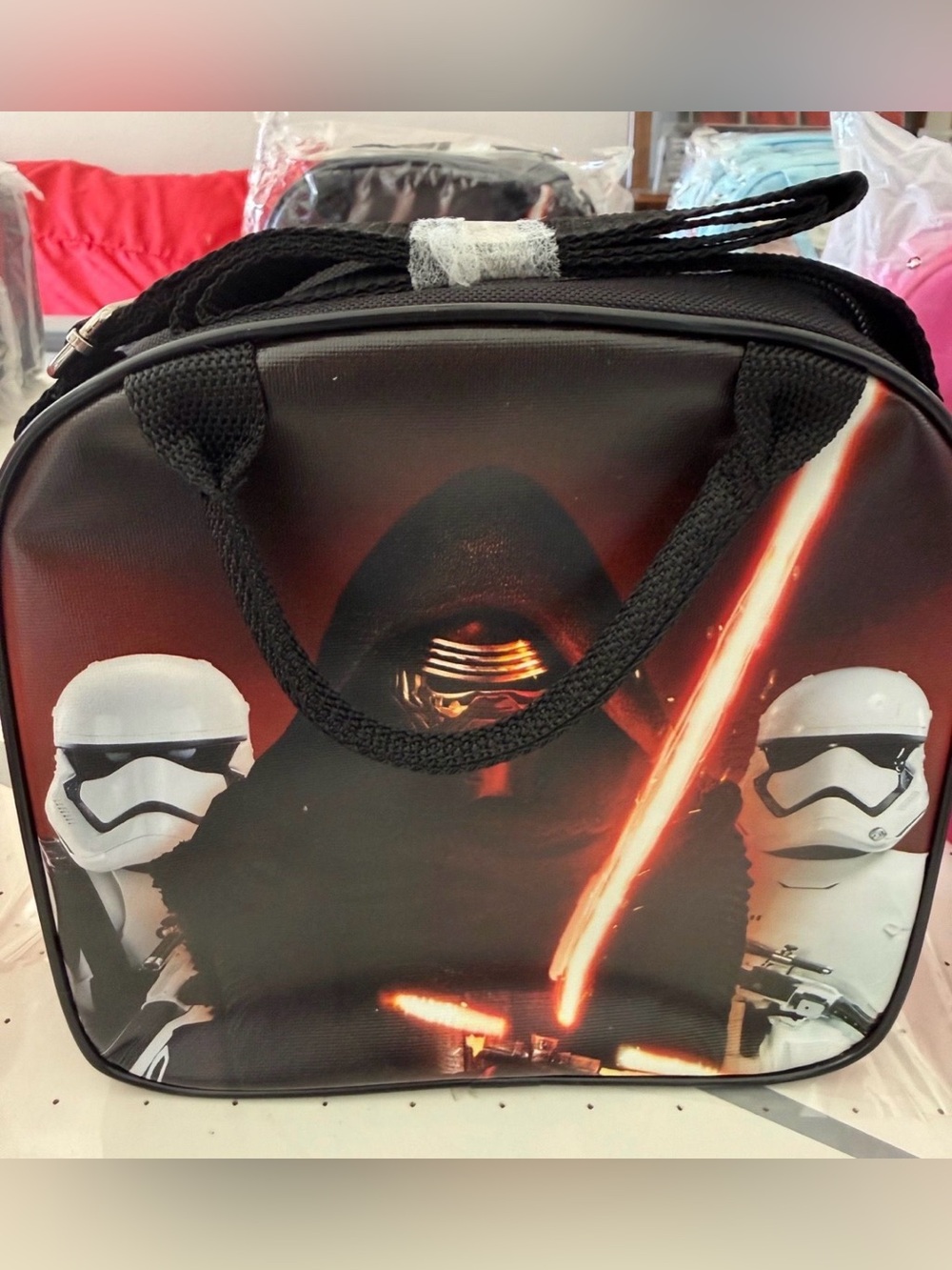 Star Wars Kids Black and Red Kylo Ren Graphic Carry Bag